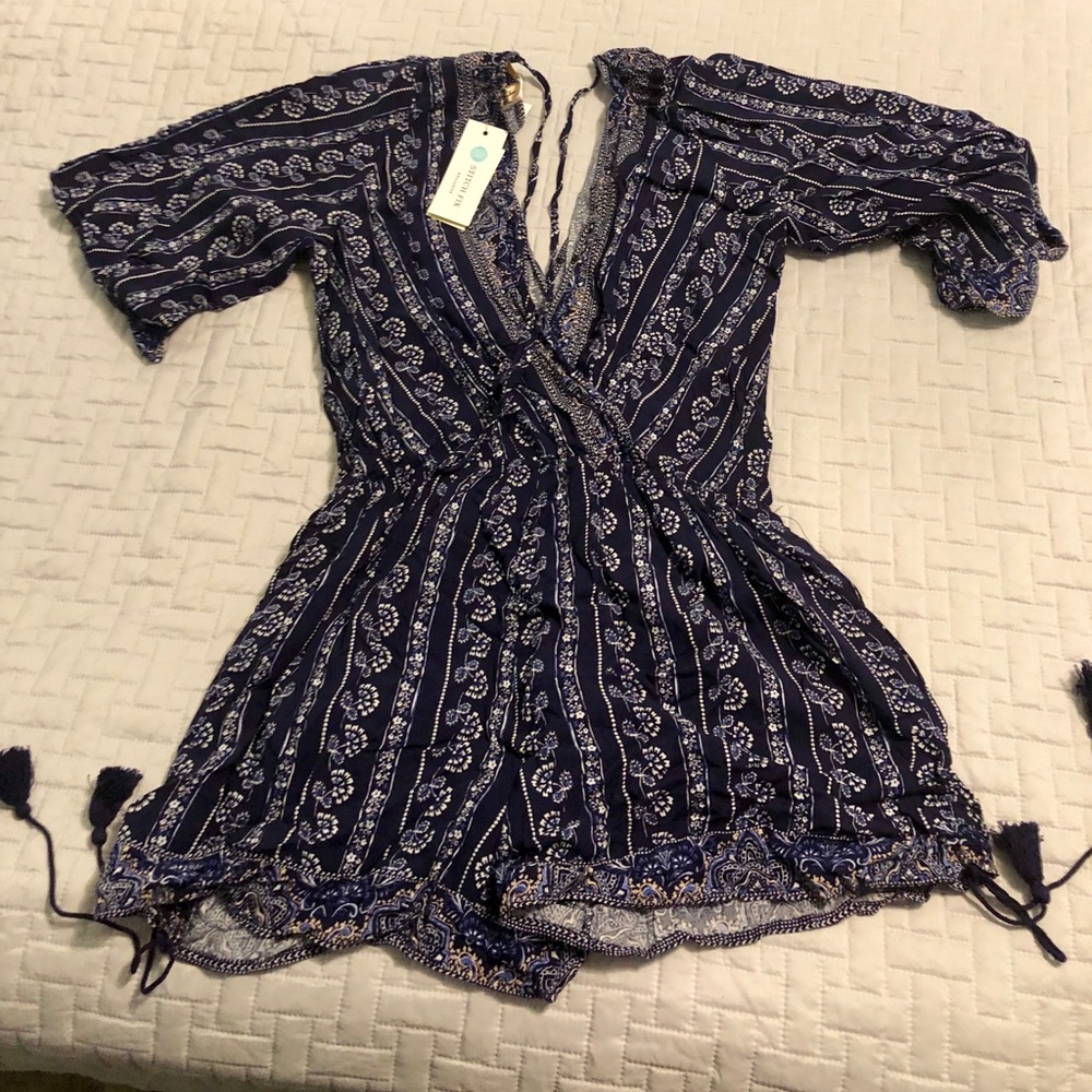 Skies are Blue Romper